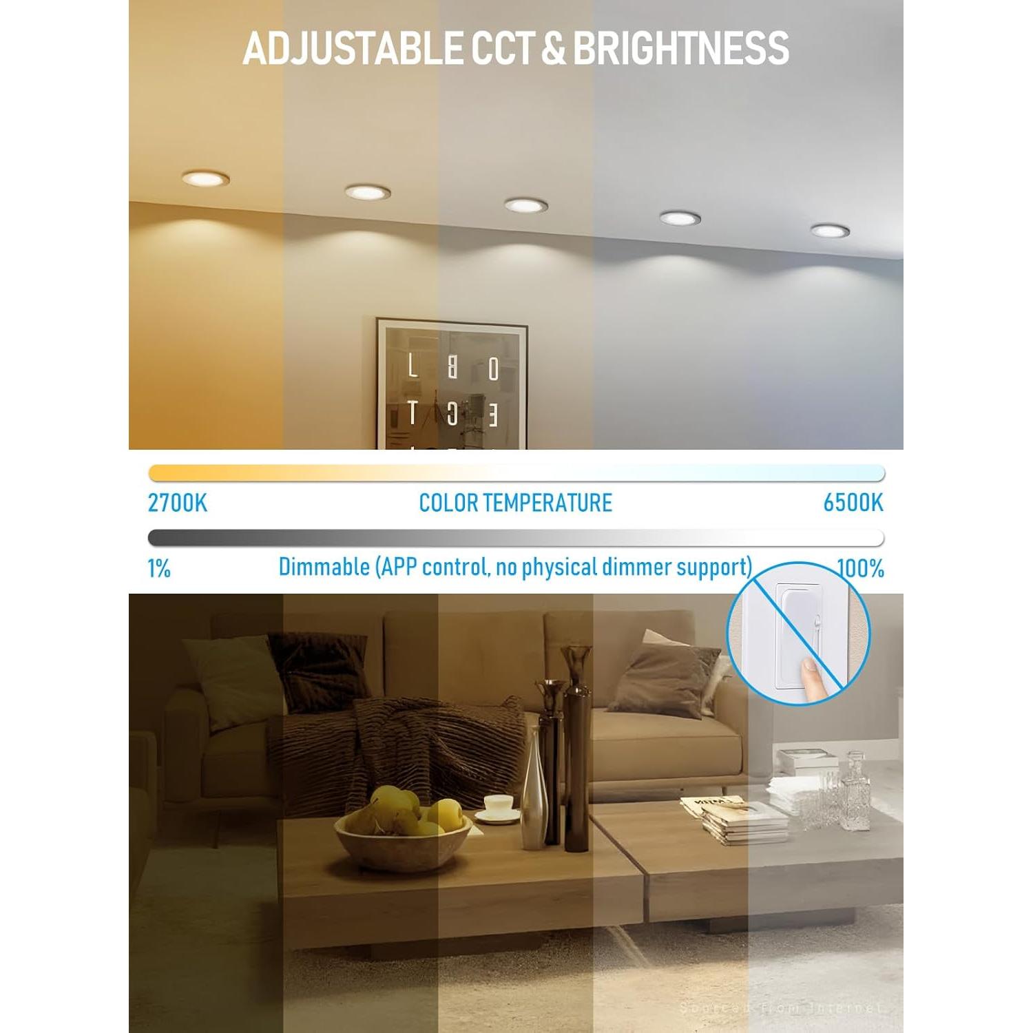 Lámparas LED Empotradas Inteligentes TORCHSTAR 6" RGB 15W