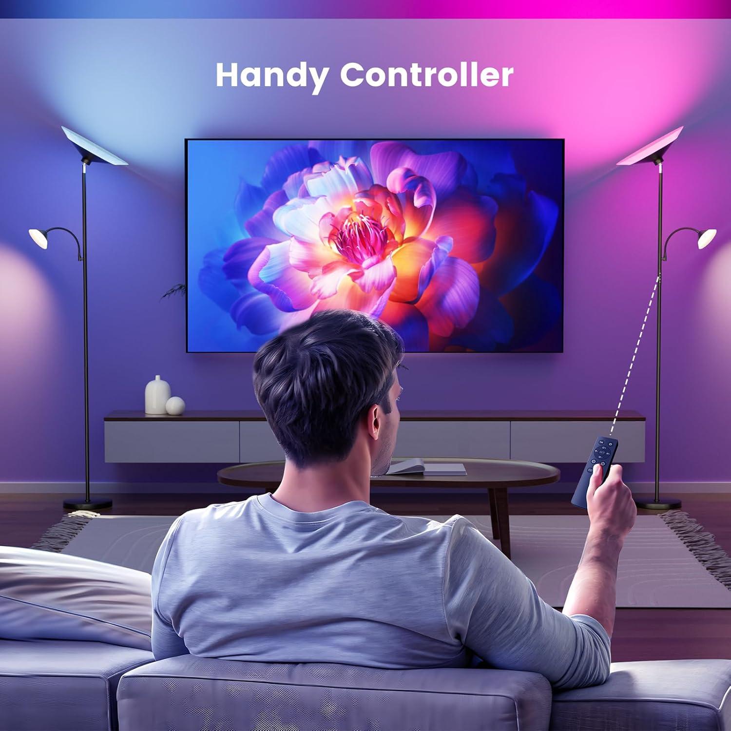 Lámpara de pie LED SIBRILLE MF30021.3 RGB 182.88 cm