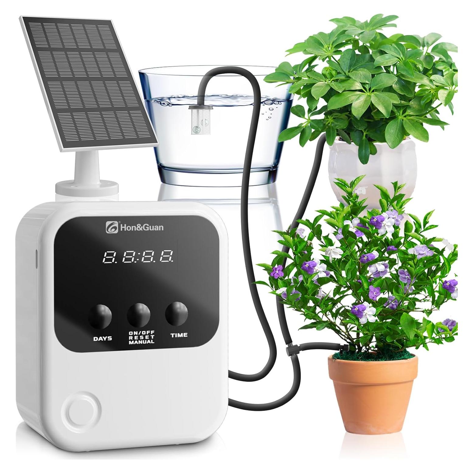 Sistema de Riego Automático Solar Hon&Guan para 15 Plantas