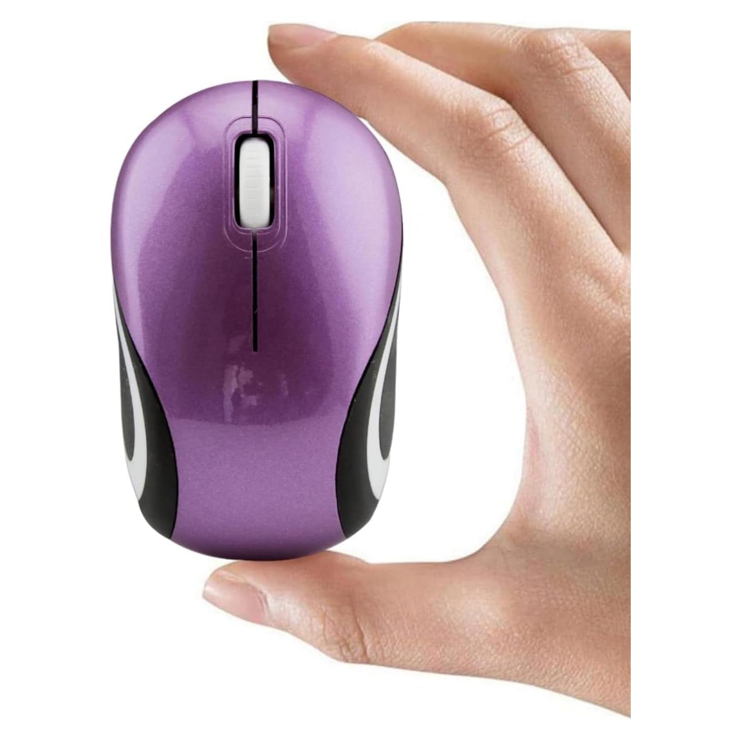 Ratón Inalámbrico Compacto Sxban 1000 DPI para Niños Púrpura