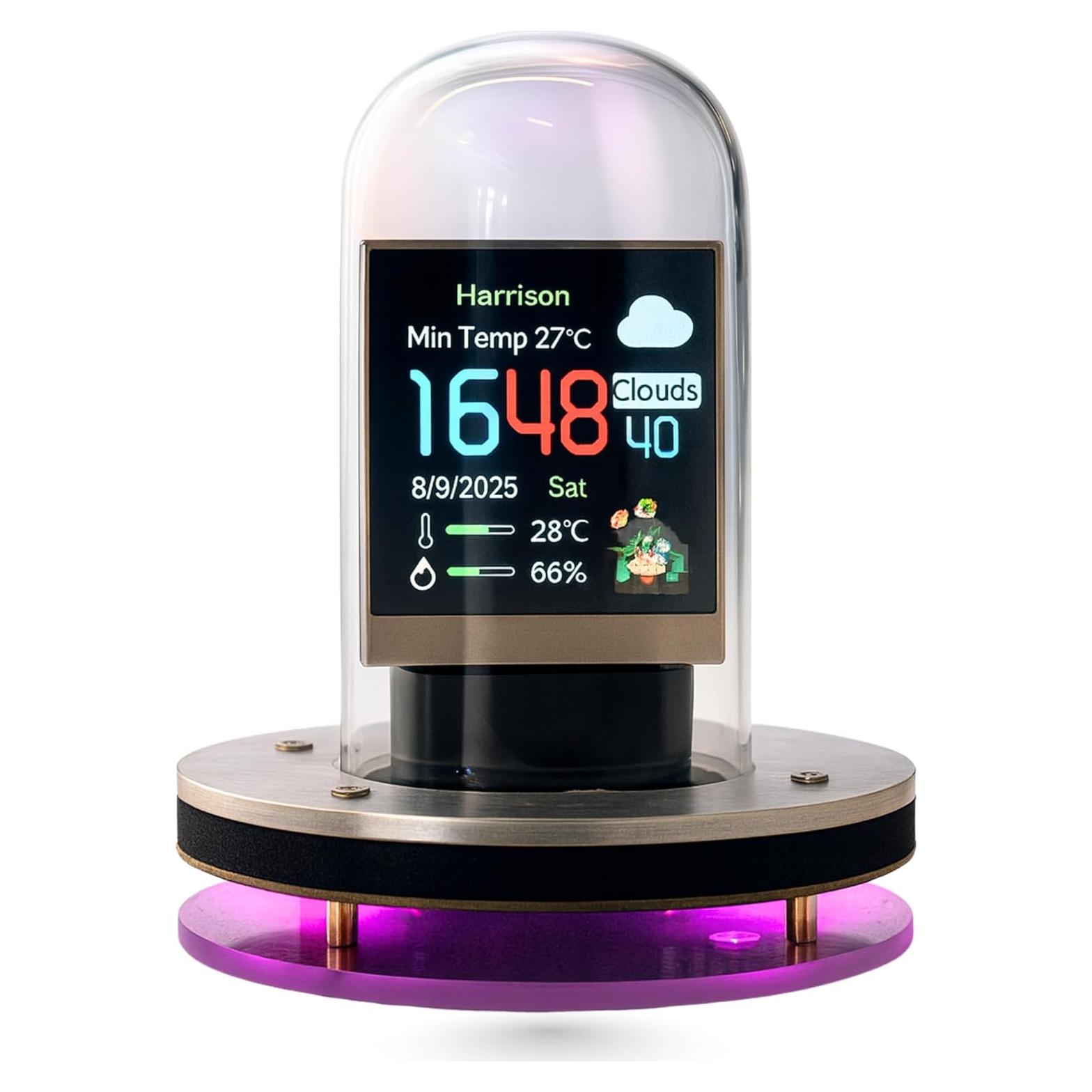 Reloj Digital Tubo Nixie CyberPuffs - Control App, Retro