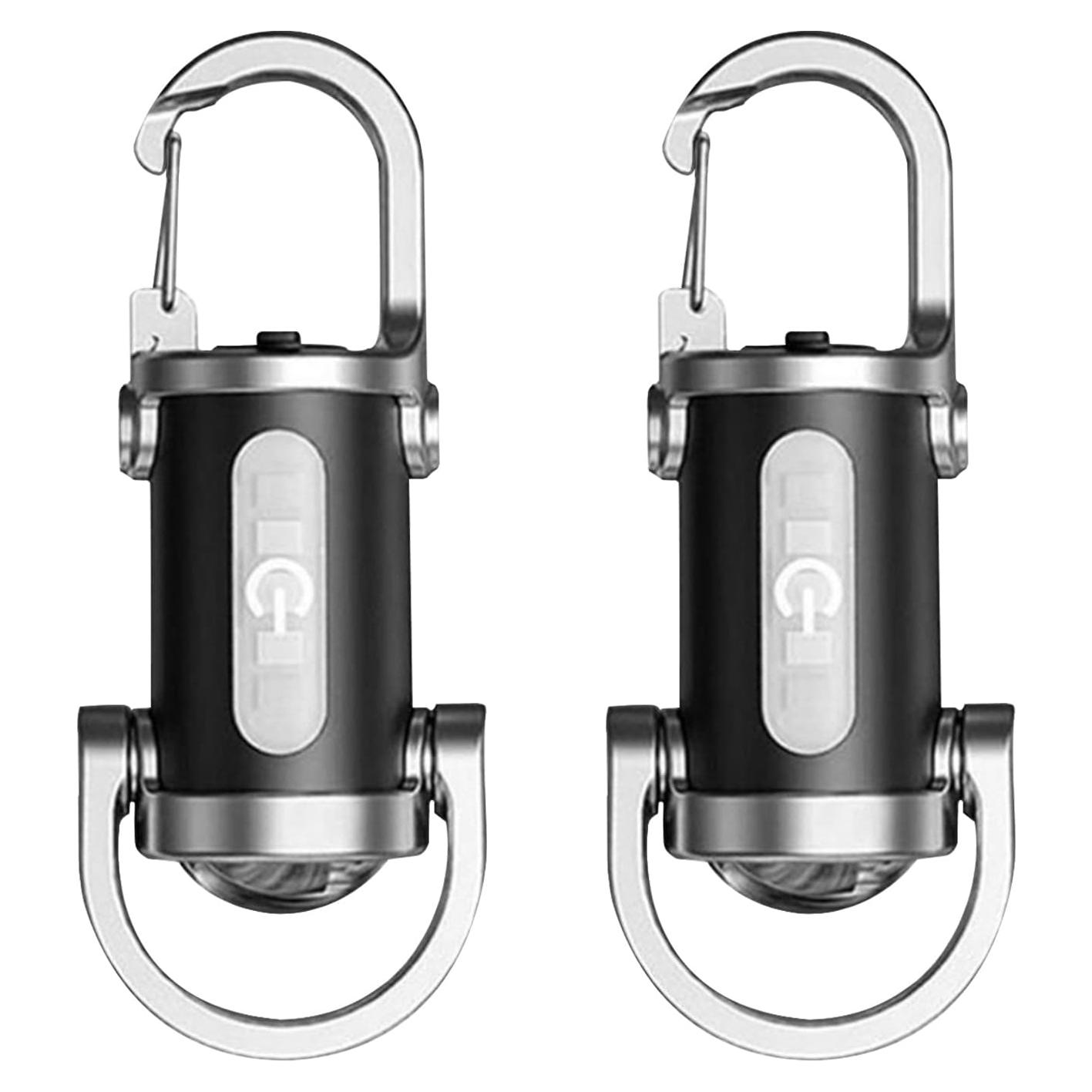 Paquete de 2 Linternas de Llavero Recargables Skywolfeye 350 Lúmenes