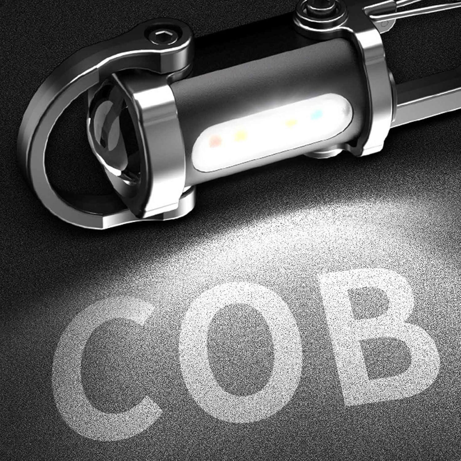 Paquete de 2 Linternas de Llavero Recargables Skywolfeye 350 Lúmenes