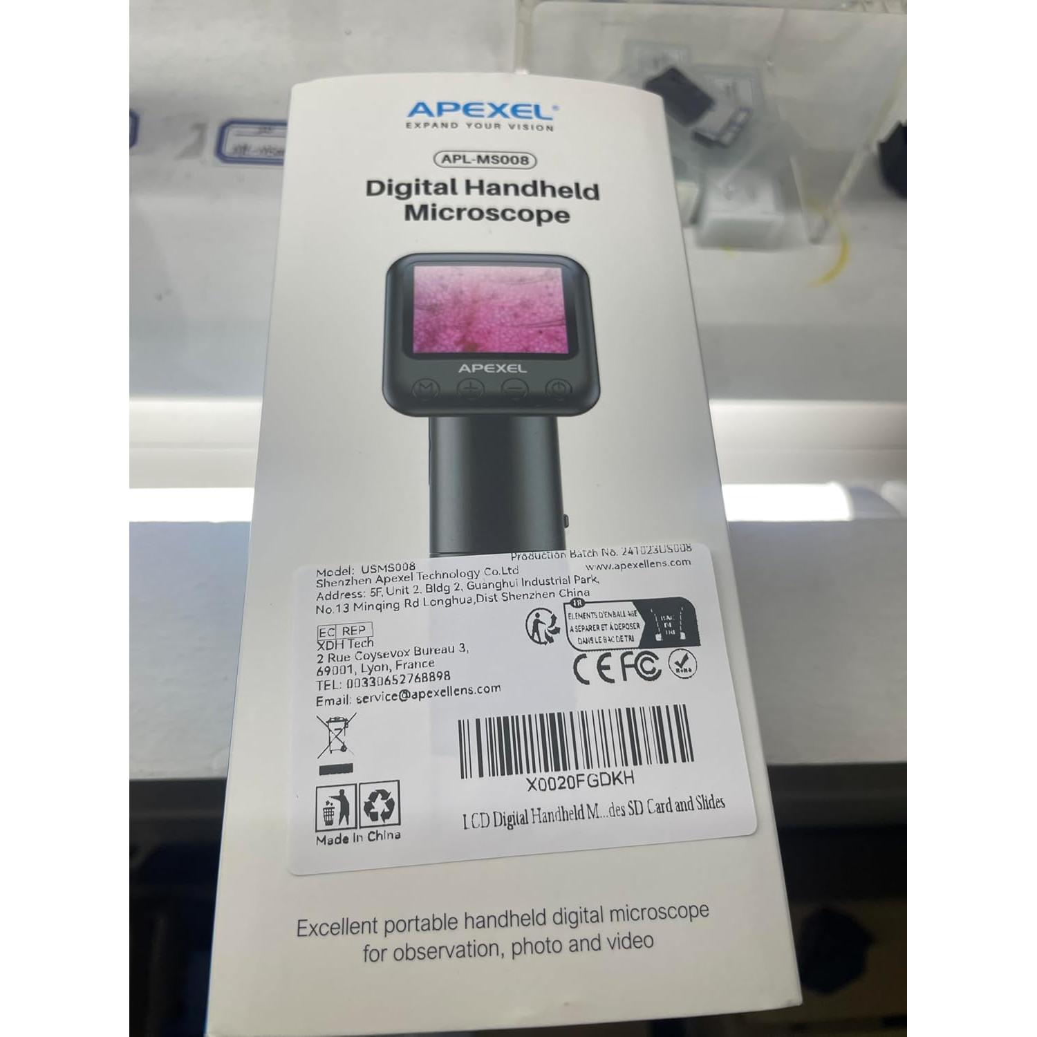 Microscopio Digital de Mano Evil Eye 400-800X HD con Pantalla LCD