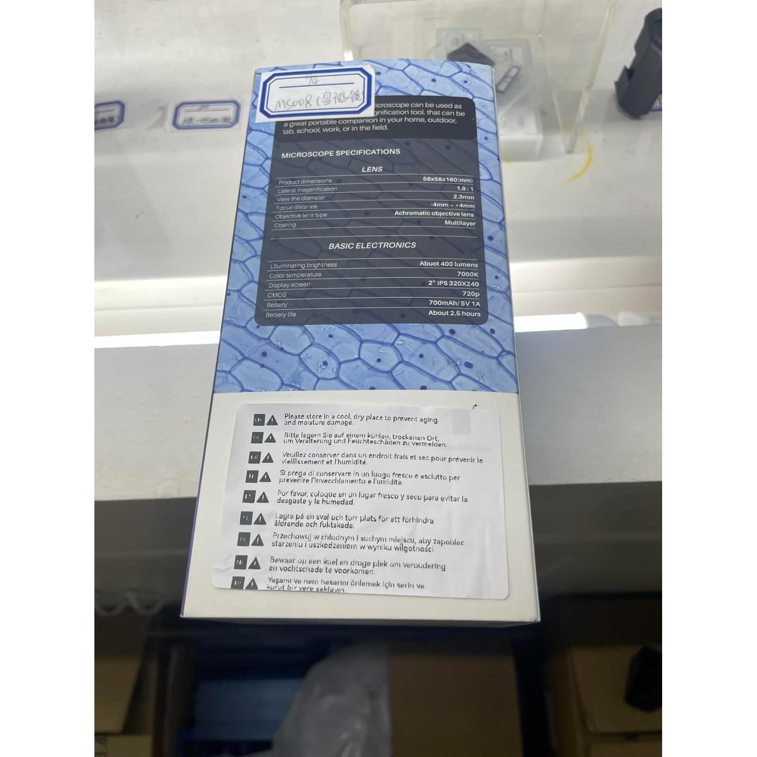 Microscopio Digital de Mano Evil Eye 400-800X HD con Pantalla LCD