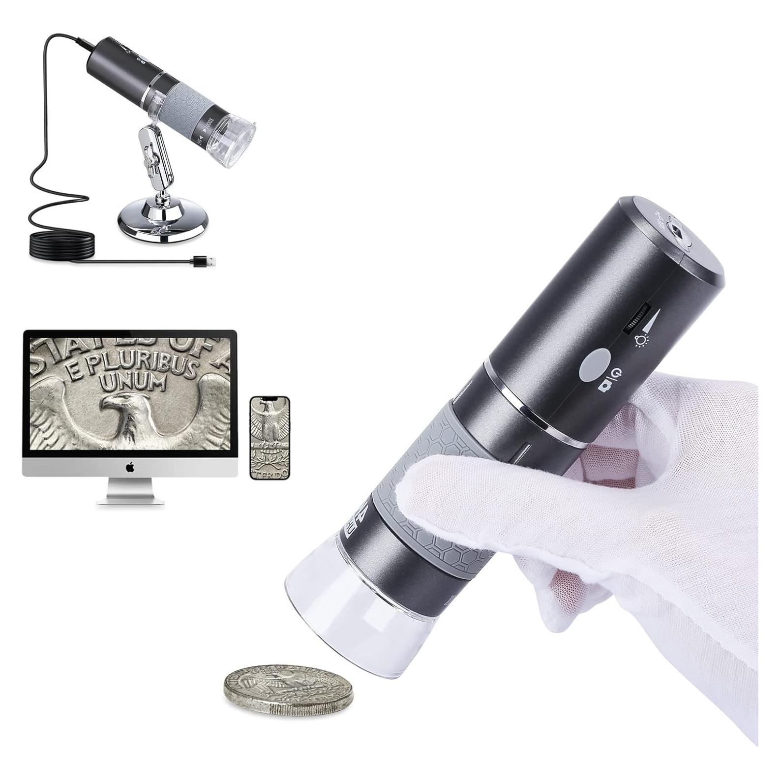 Microscopio Digital WiFi Cainda AX-201 4K 3840x2160P