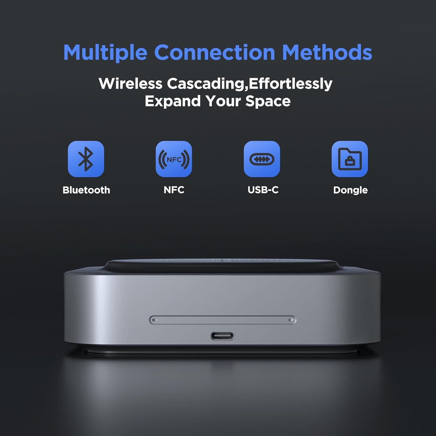 Micrófono Inalámbrico Bluetooth MAXHUB BM35 360° Omnidireccional