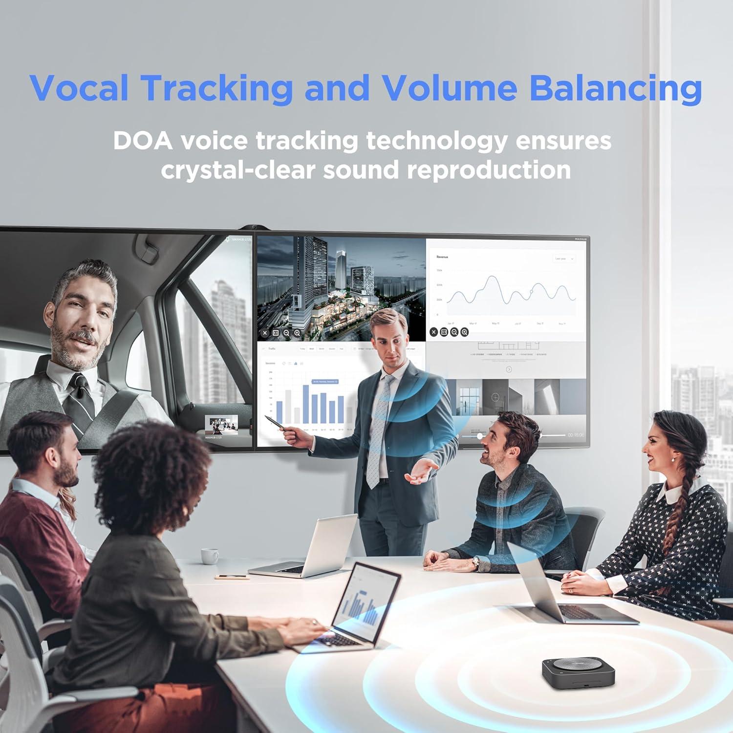 Micrófono Inalámbrico Bluetooth MAXHUB BM35 360° Omnidireccional