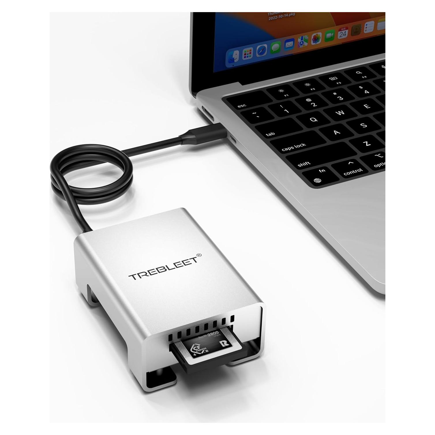 Lector de Tarjetas USB4 CFexpress 4.0 TREBLEET 5000MB/s
