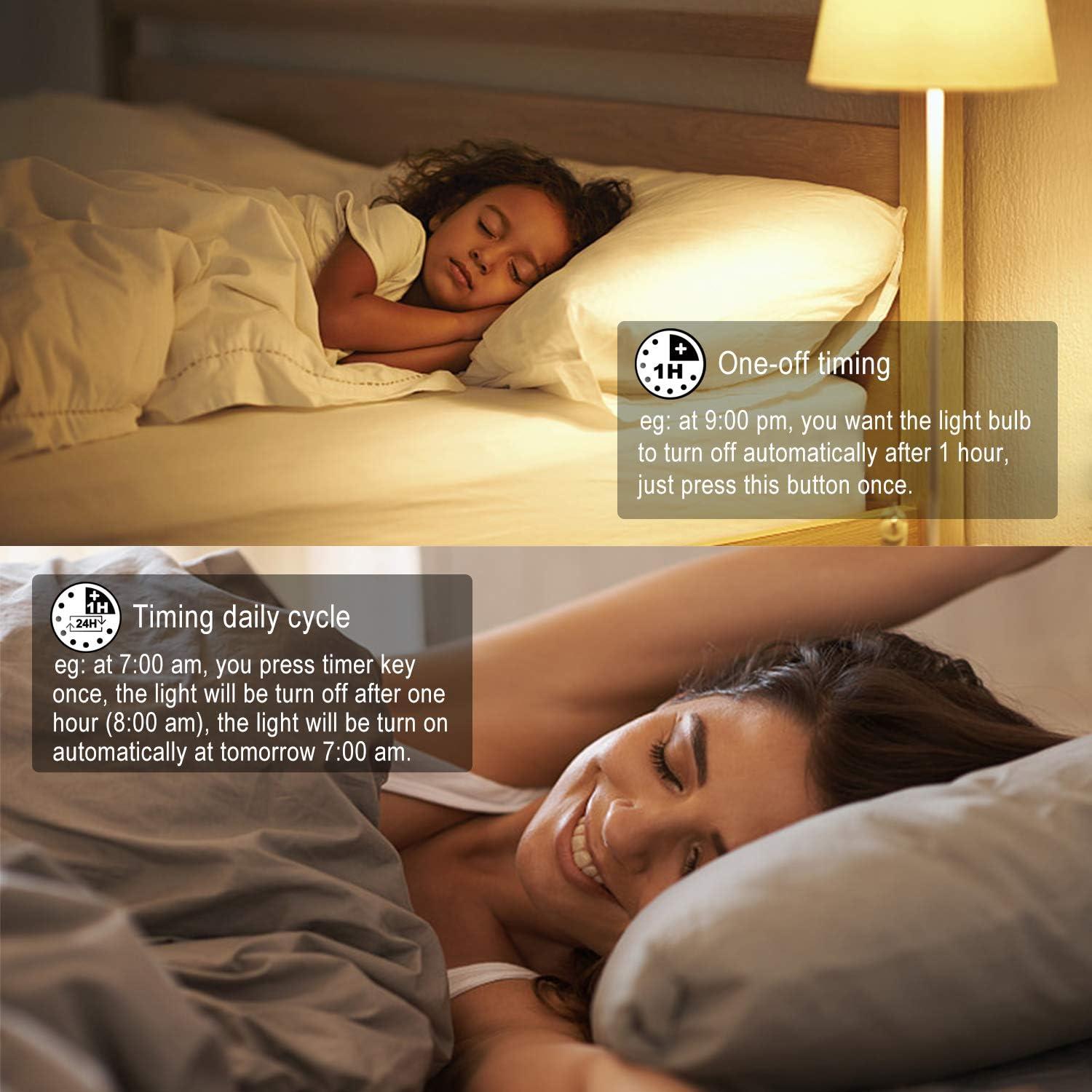 Bombilla LED RGB + Blanco Diurno 10W DASINKO - Paquete de 2