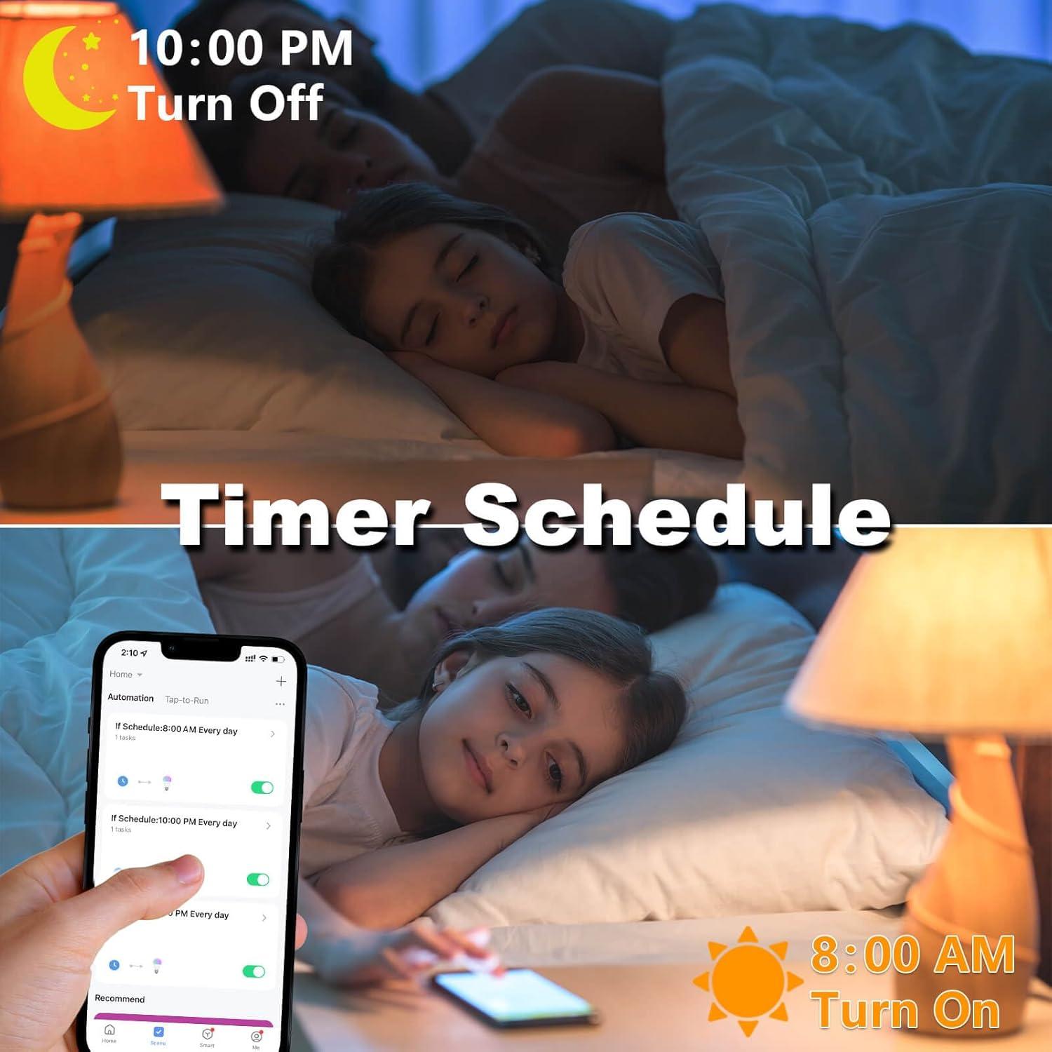 Bombilla LED Inteligente A15 Enshine E26 5W Regulable 3 Unidades