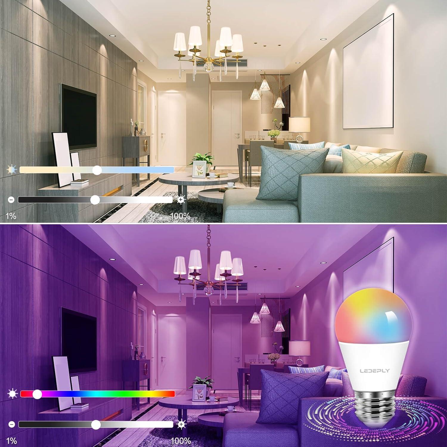 Bombilla LED Inteligente A15 Enshine E26 5W Regulable 3 Unidades