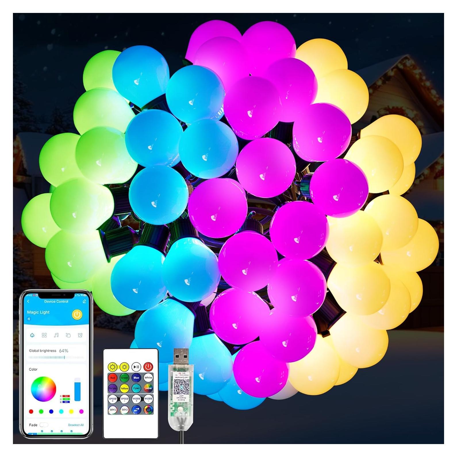 Luces de Cuerda Inteligentes VOLIVO 9.5m RGB 25 LED IP65