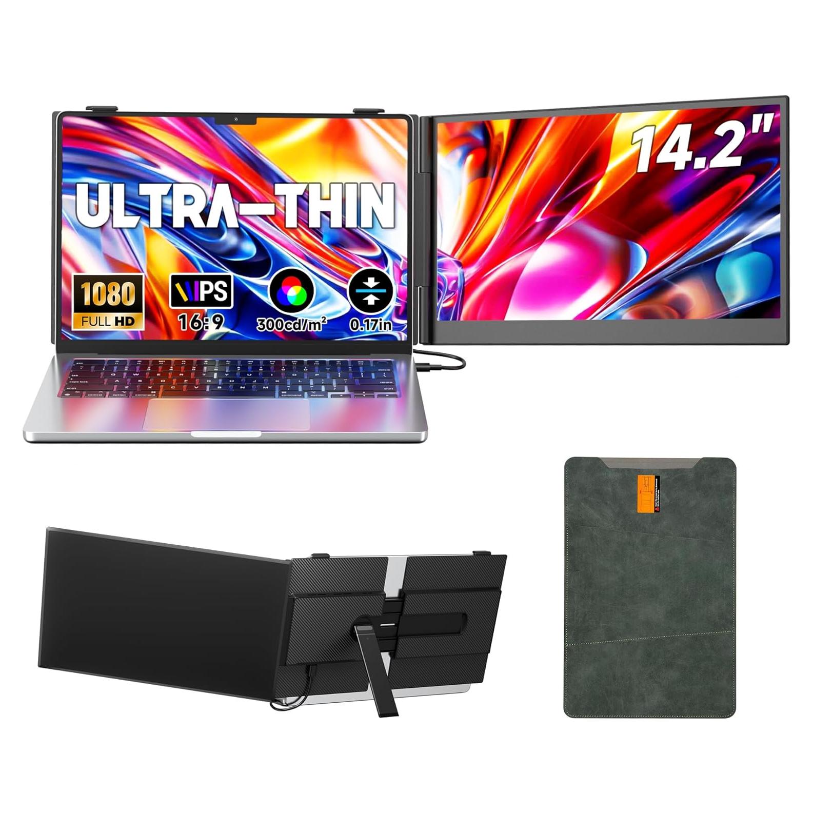 Extensor de Pantalla para Laptop Setclod 14.2" FHD 1080P Ultra Delgado