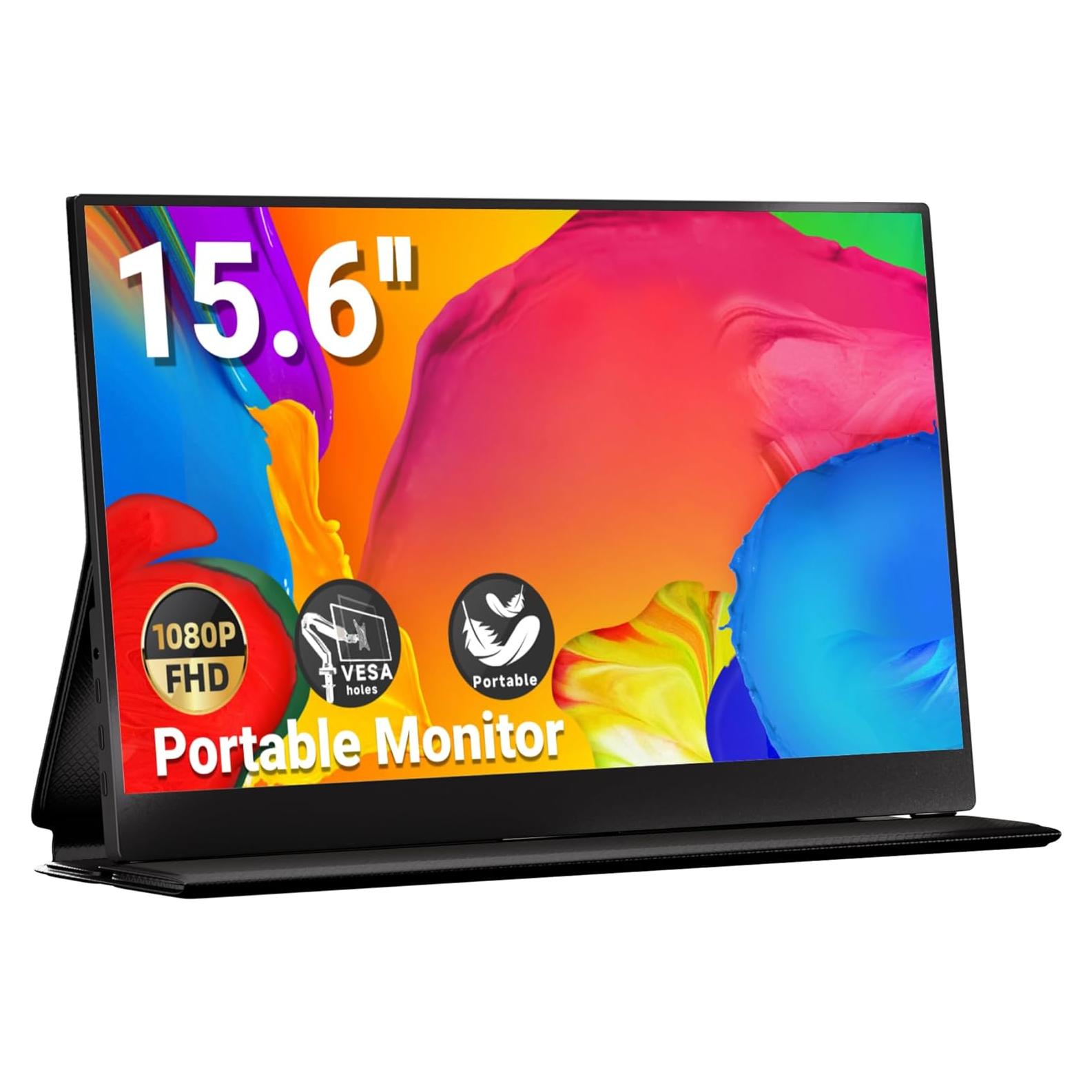 Monitor Portátil Ingnok 15.6" FHD 1080P USB-C Altavoces