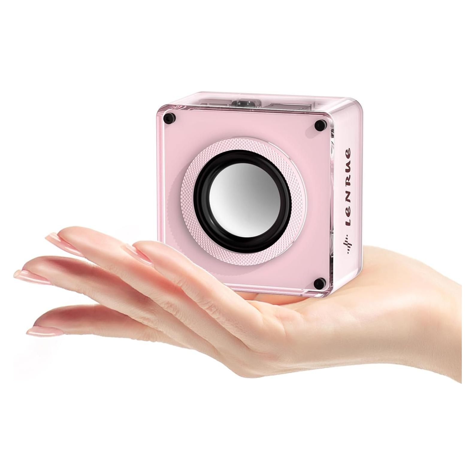 Altavoz Bluetooth LENRUE A01 Mini 5W Rosa Inalámbrico