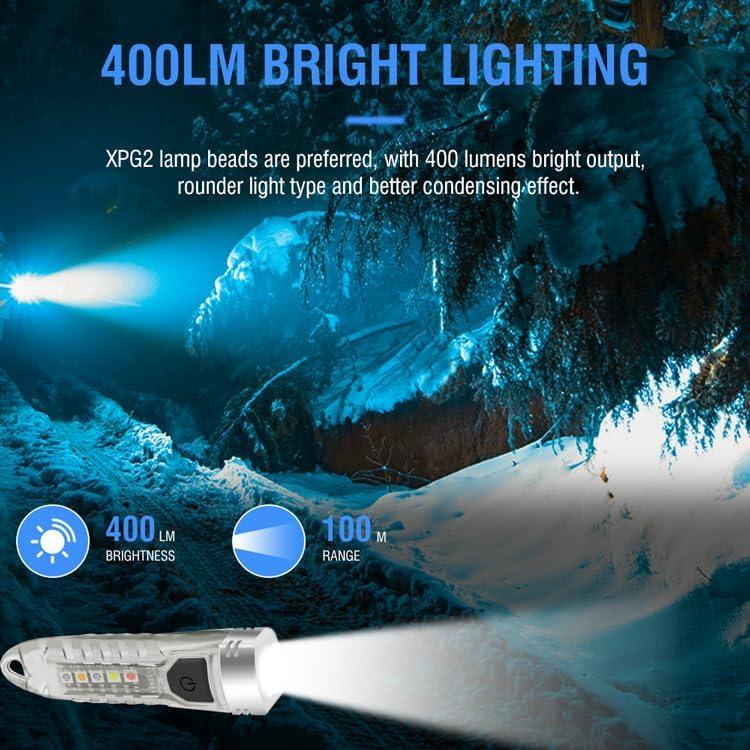 Linterna EDC Mini V1 HYVCZP 400LM Recargable IPX6 2 Pack