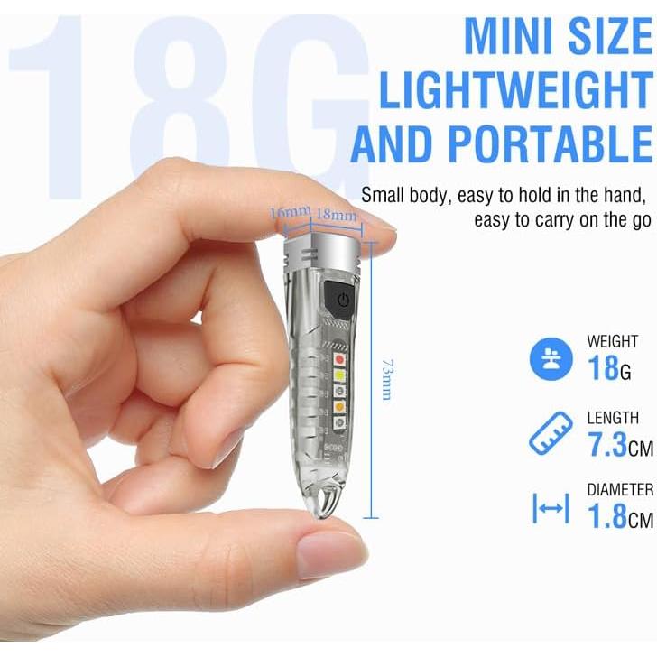 Linterna EDC Mini V1 HYVCZP 400LM Recargable IPX6 2 Pack
