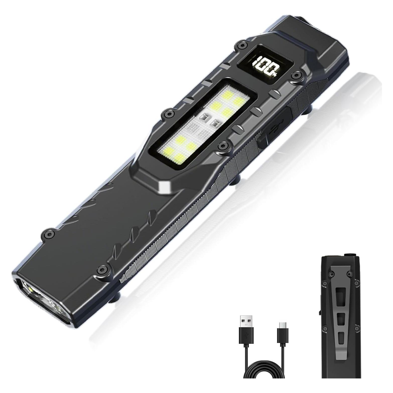 Linterna Táctica Recargable MAKDAK EDC 1500 Lúmenes IPX5