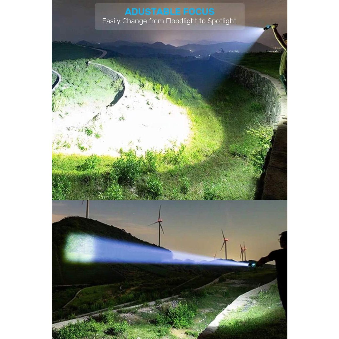 Linterna LED recargable Spriak 1000 lúmenes IPX6 magnética