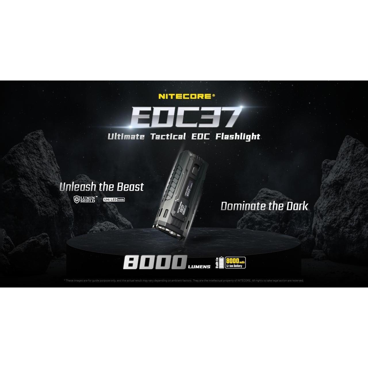 Linterna Nitecore EDC37 8000 Lúmenes Recargable USB-C
