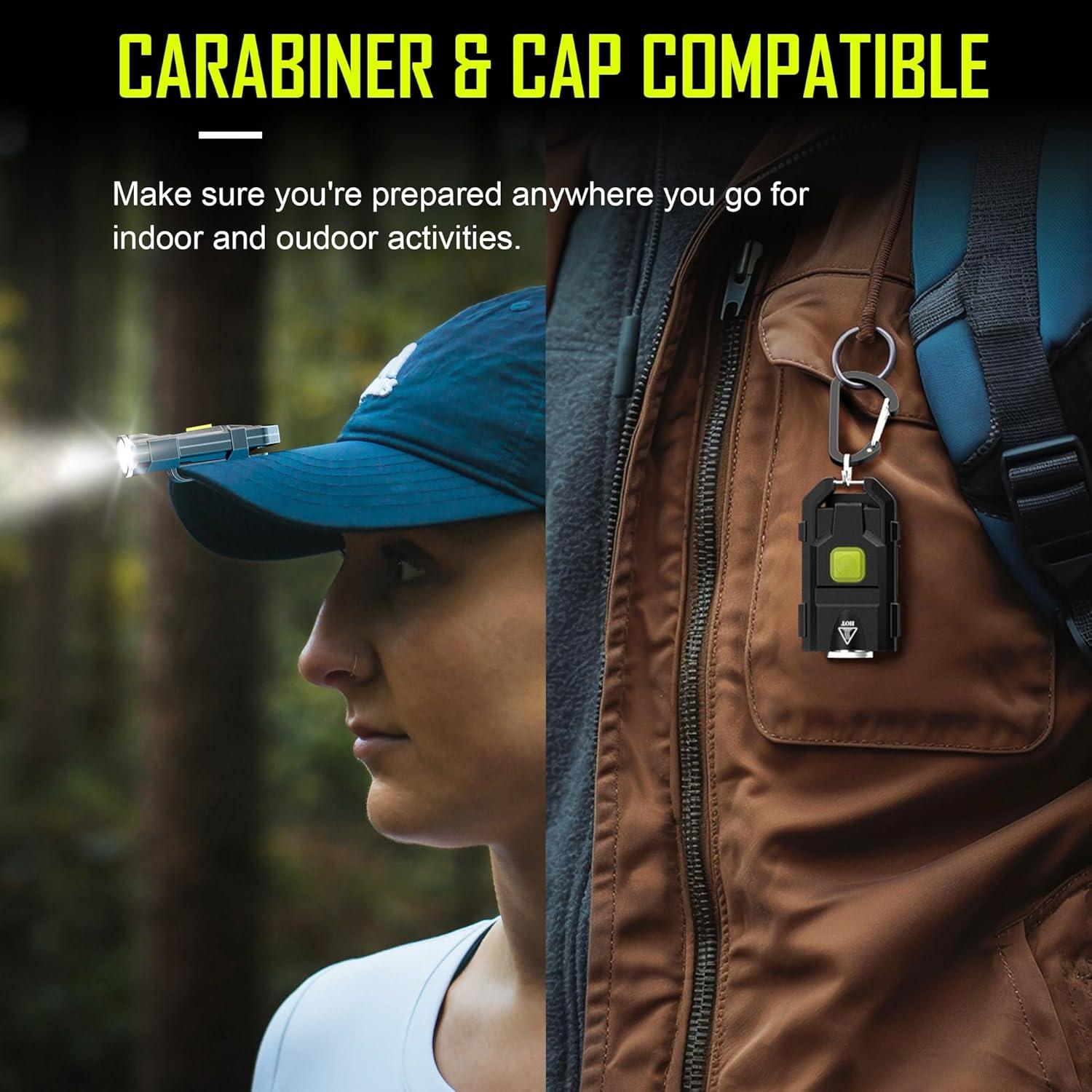 Linterna LED Recargable Lexall Mini 500 Lúmenes 2 Paquetes