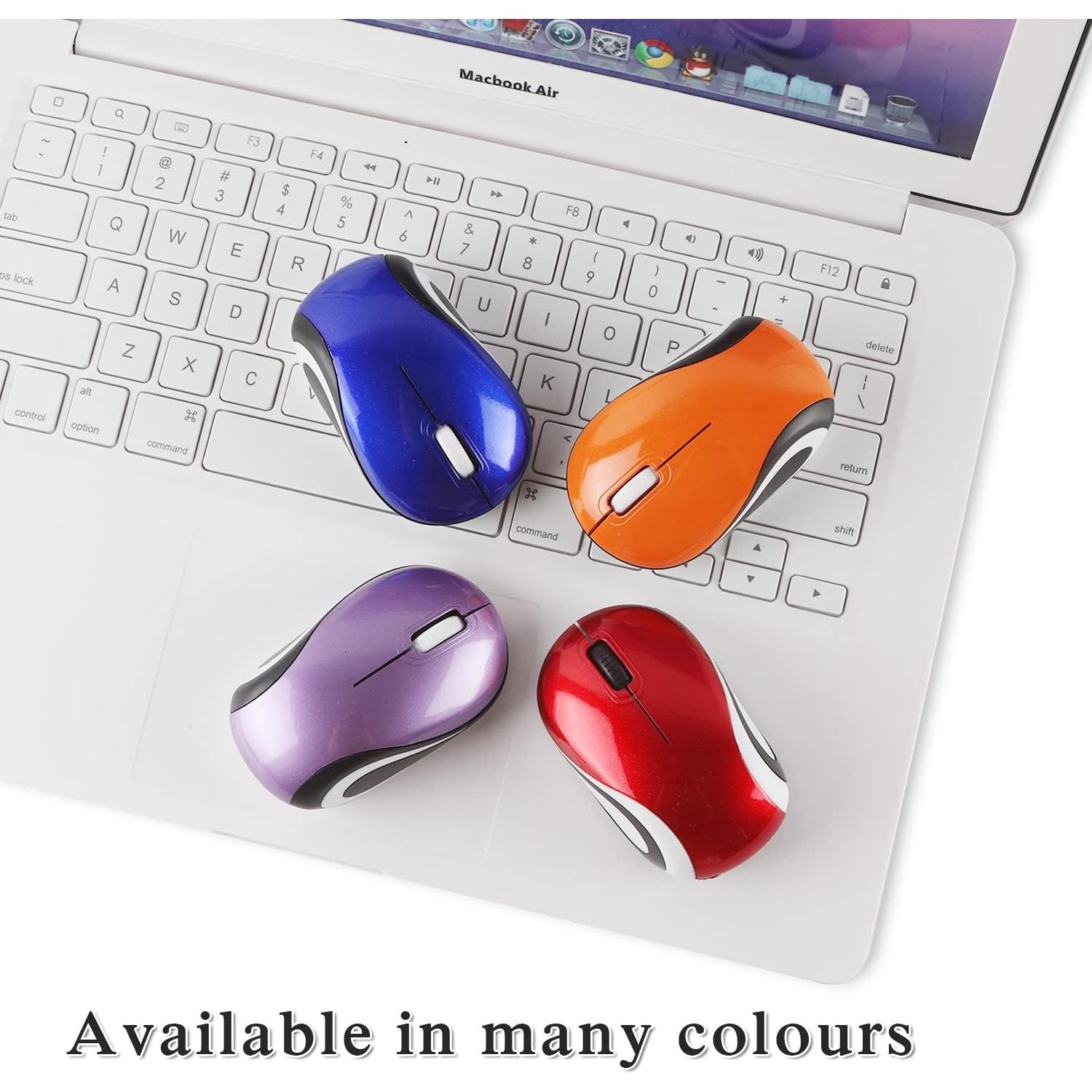 Ratón Inalámbrico GUGUELEC Mini 1000 DPI Púrpura Compacto