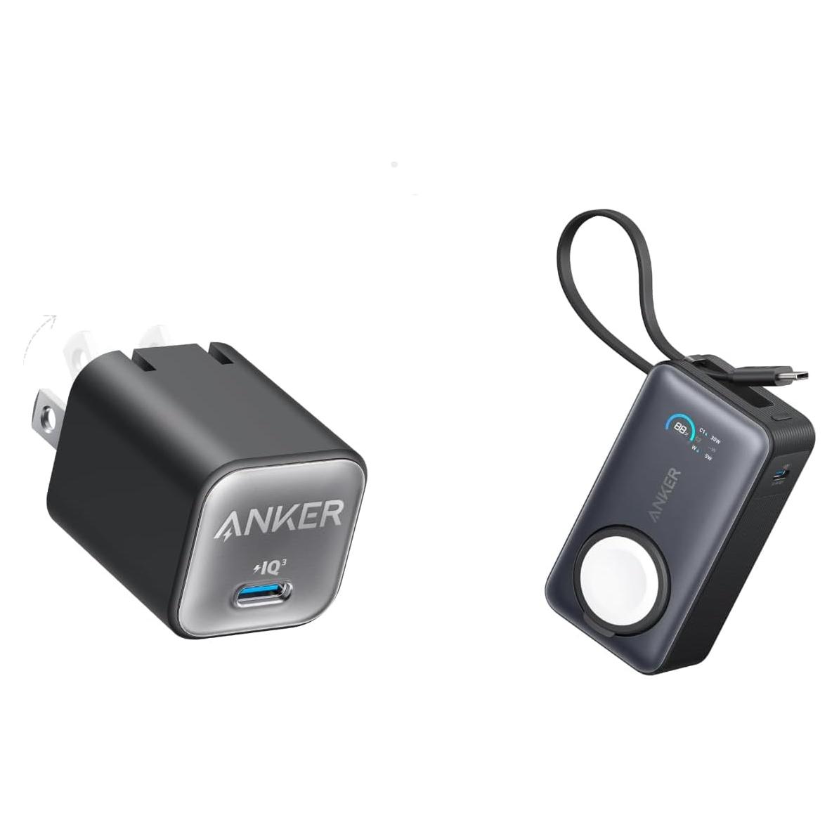 Cargador Anker Nano 30W USB-C + Batería 10,000mAh GaN
