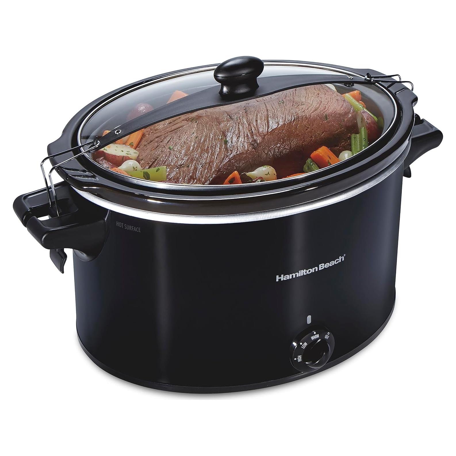 Olla de Cocción Lenta Hamilton Beach 10 Cuartos Negra