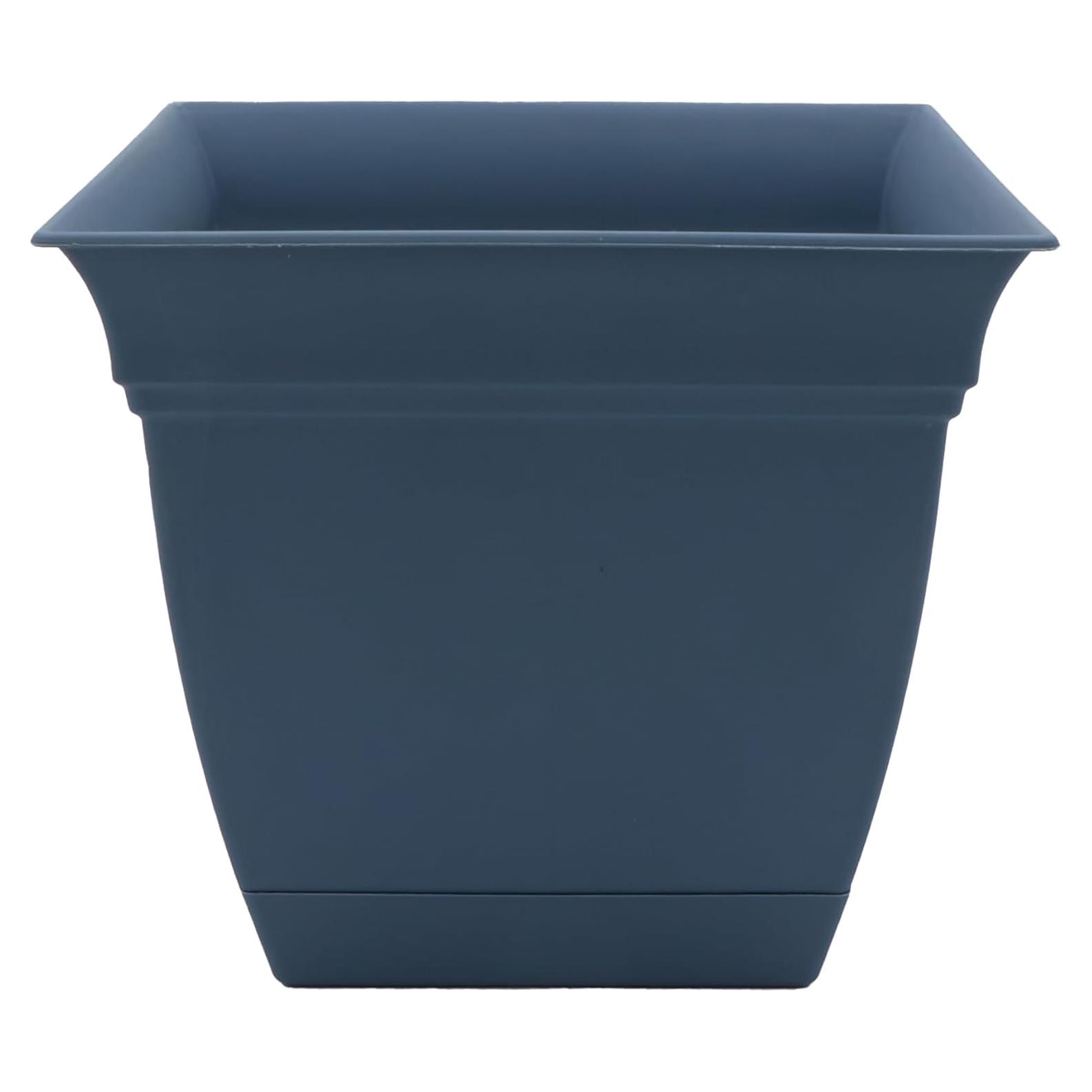 Maceta Cuadrada 20.32 cm Azul Pizarra The HC Companies