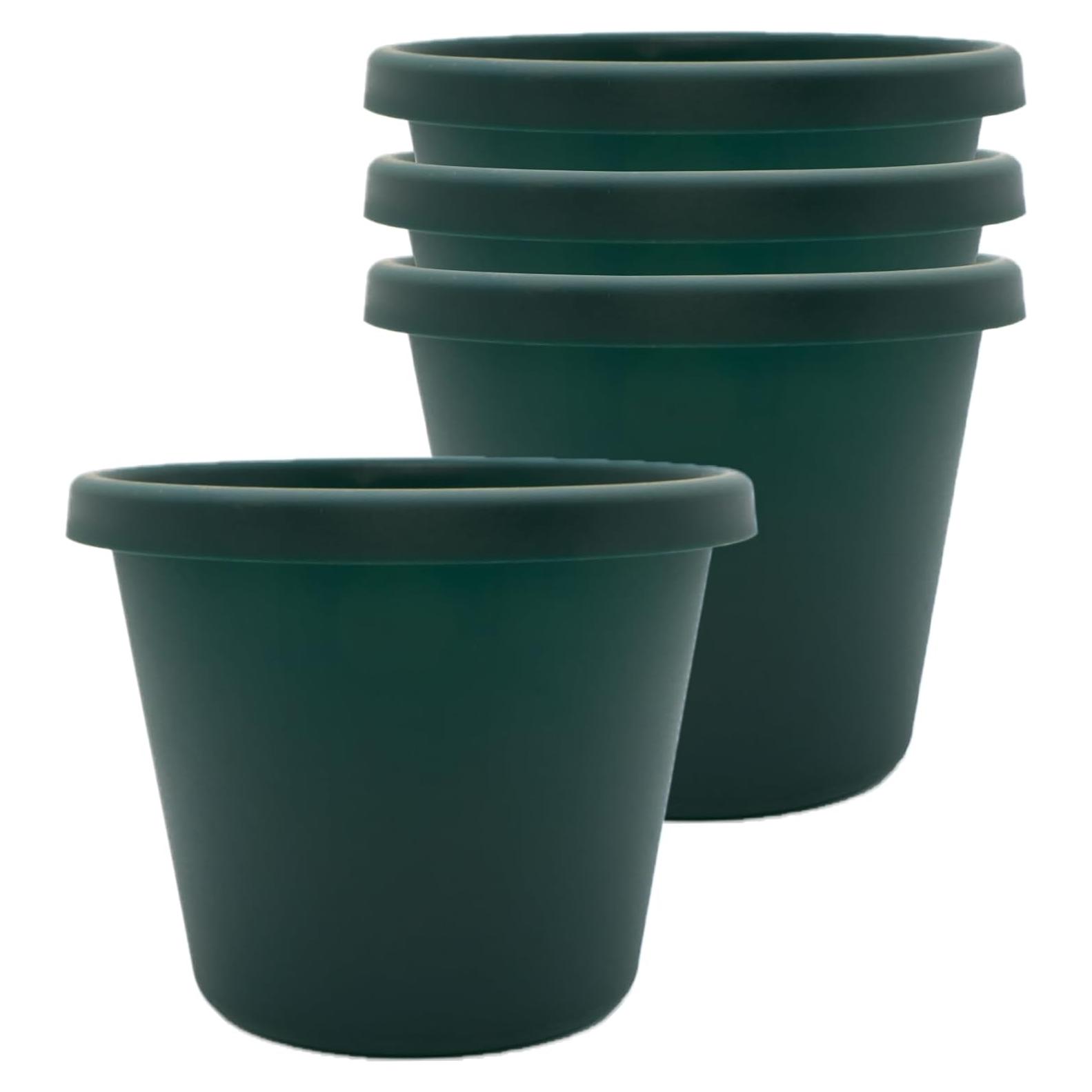 Maceta Redonda de Plástico El HC Companies 15.24 cm - Paquete de 4