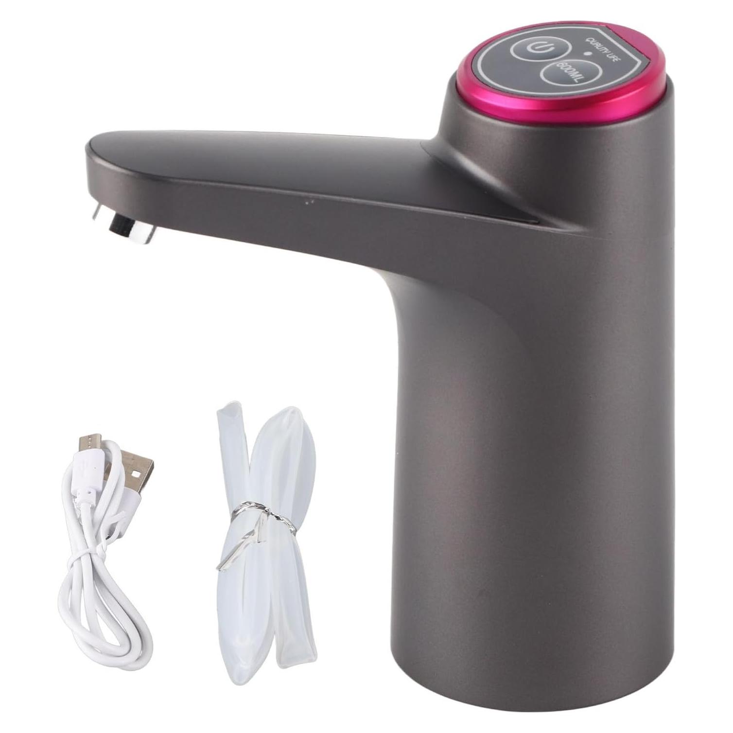 Dispensador de Agua Eléctrico Topyond USB 5 Galones Negro