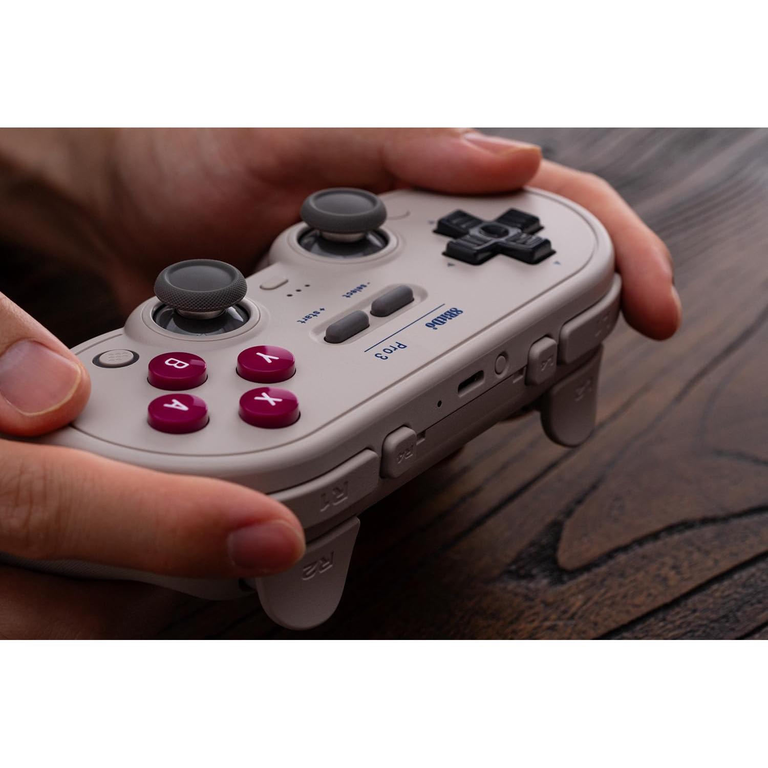 Controlador Bluetooth 8BitDo Pro 3 G Clásico para Switch y PC