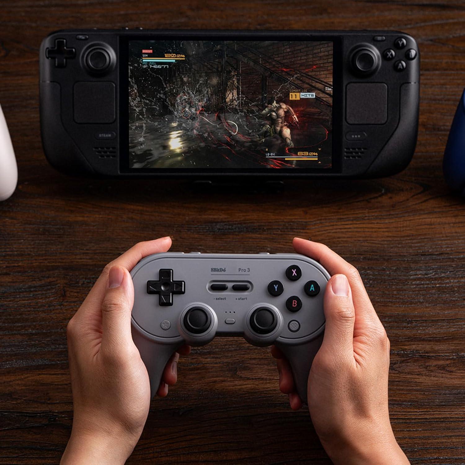 Controlador Bluetooth 8BitDo Pro 3 G Classic para Switch y PC