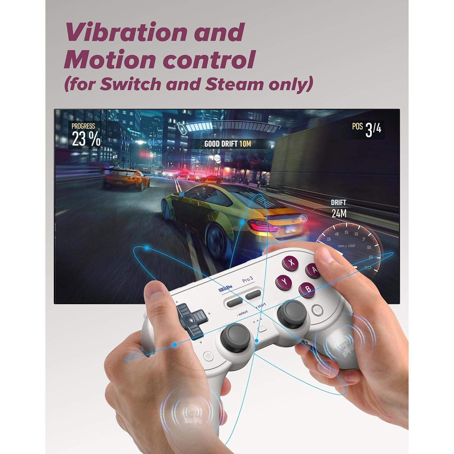 Controlador Bluetooth 8Bitdo Pro 3 G Classic - Multiplataforma