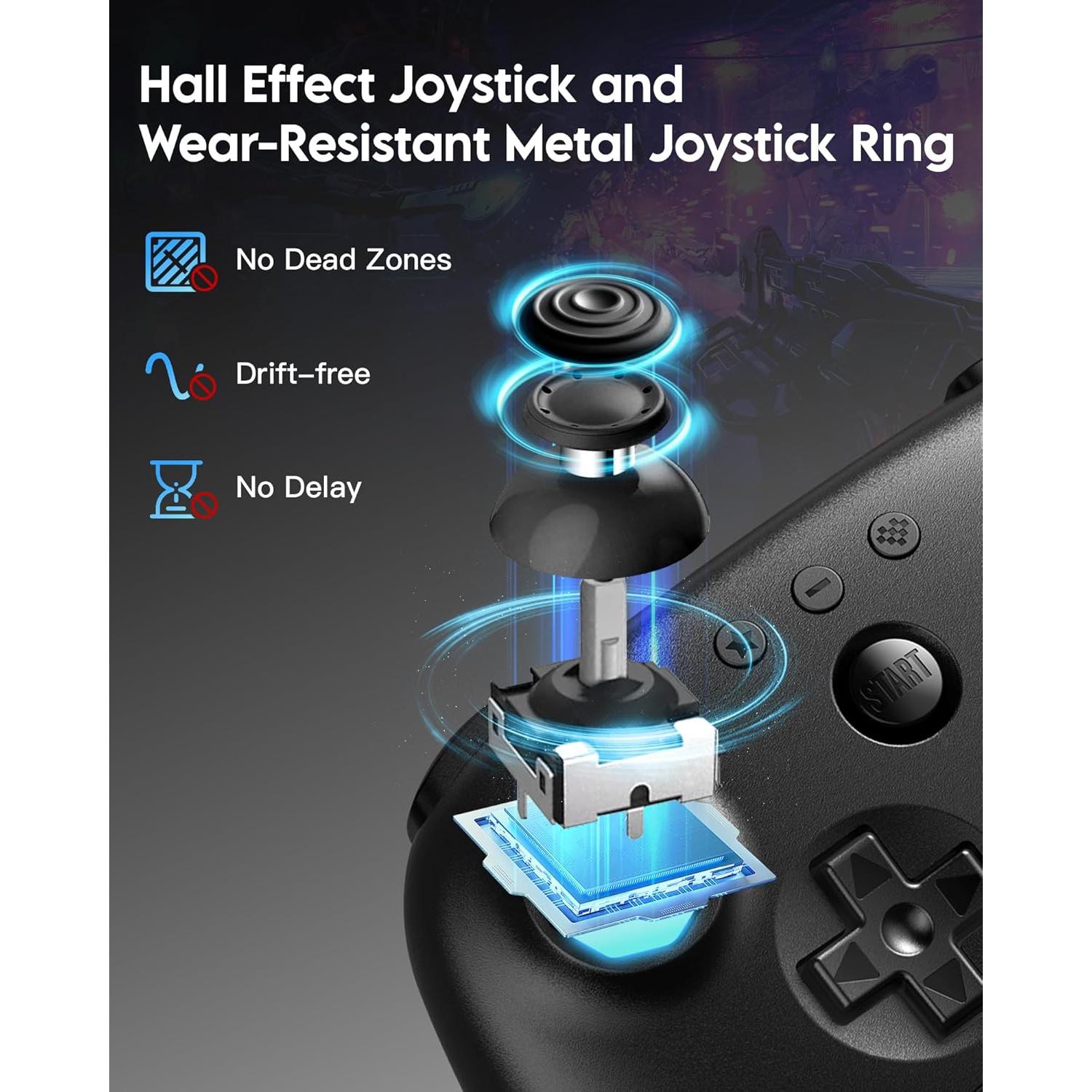 Controlador Bluetooth 8Bitdo 64 para Switch y Windows - Negro