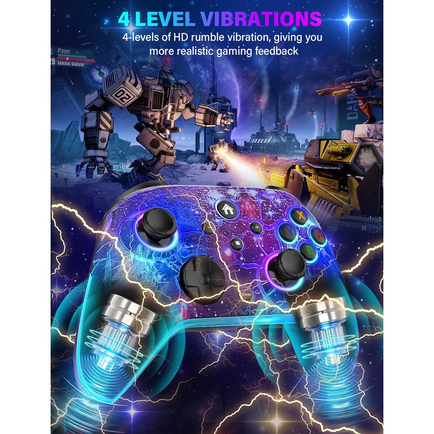 Controlador Pro Inalámbrico ZRZLMVP para Nintendo Switch - 1200mAh