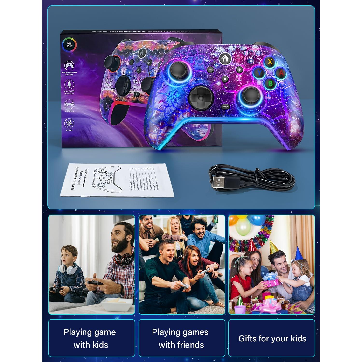 Controlador Pro Inalámbrico ZRZLMVP para Nintendo Switch - 1200mAh