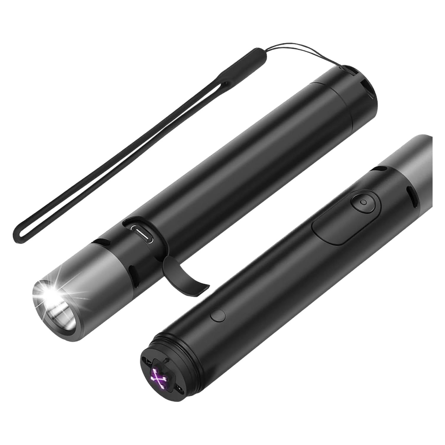 Linterna Táctica LED Recargable EXQSERAMC 500 Lúmenes 150m