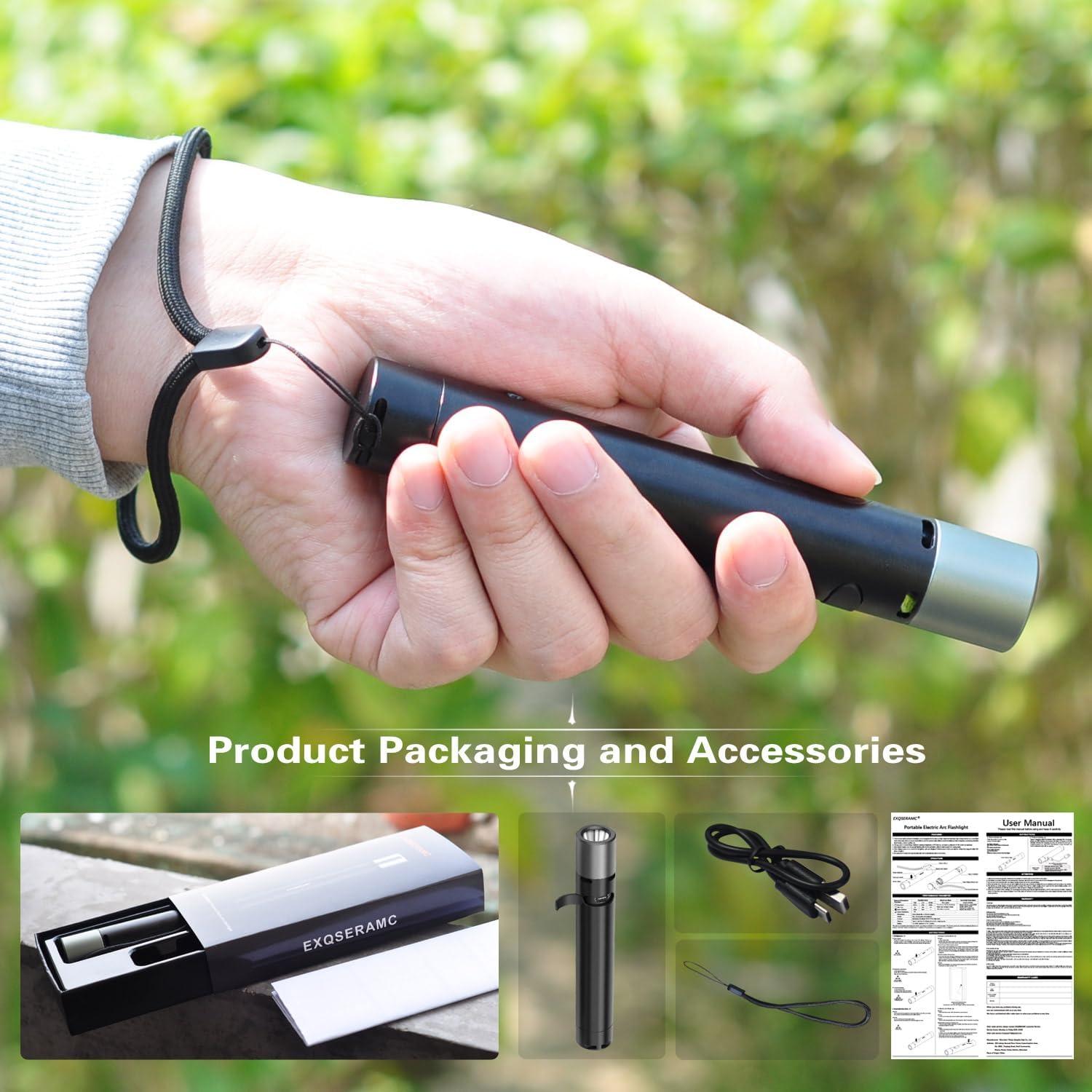 Linterna Táctica LED Recargable EXQSERAMC 500 Lúmenes 150m