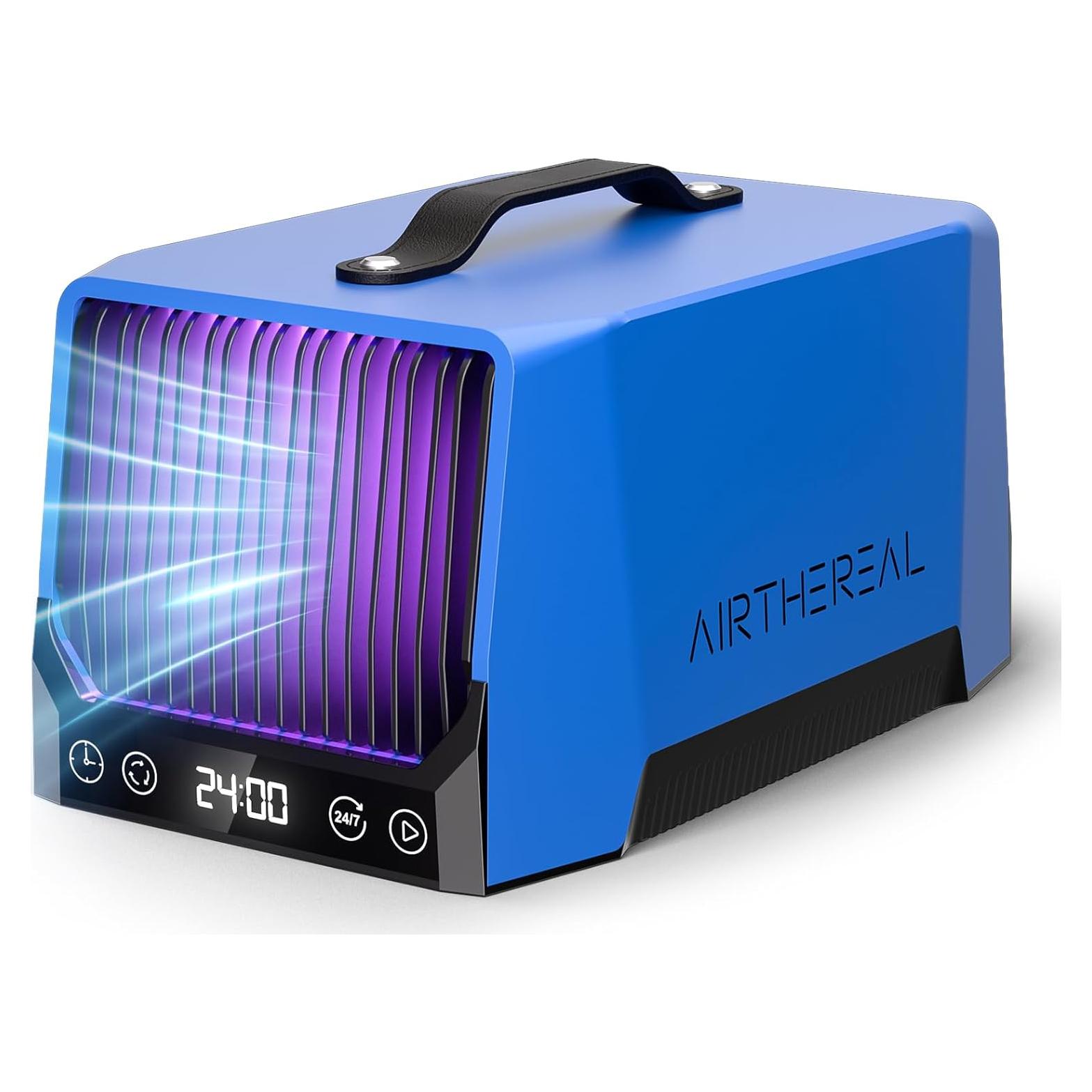 Generador de Ozono Airthereal DA25, 60,000mg/h, Portátil Azul