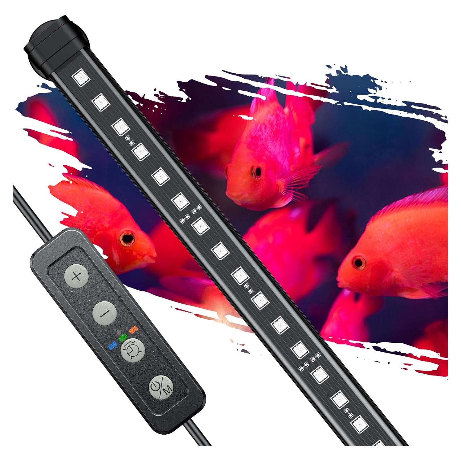 Luz LED Acuática Pawfly 30.48 cm 11 W RGB IPX8 para Acuarios