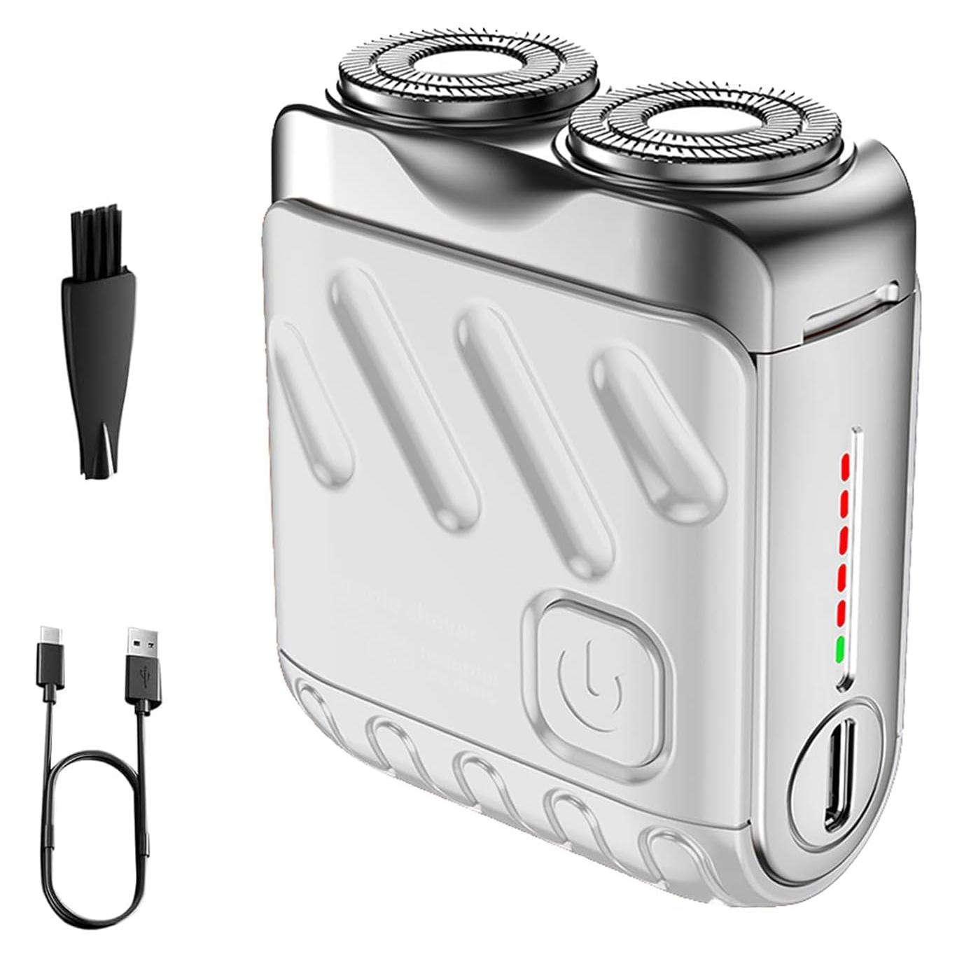 Afeitadora Eléctrica Mini Portátil EISNZLAN R-12 USB Blanca