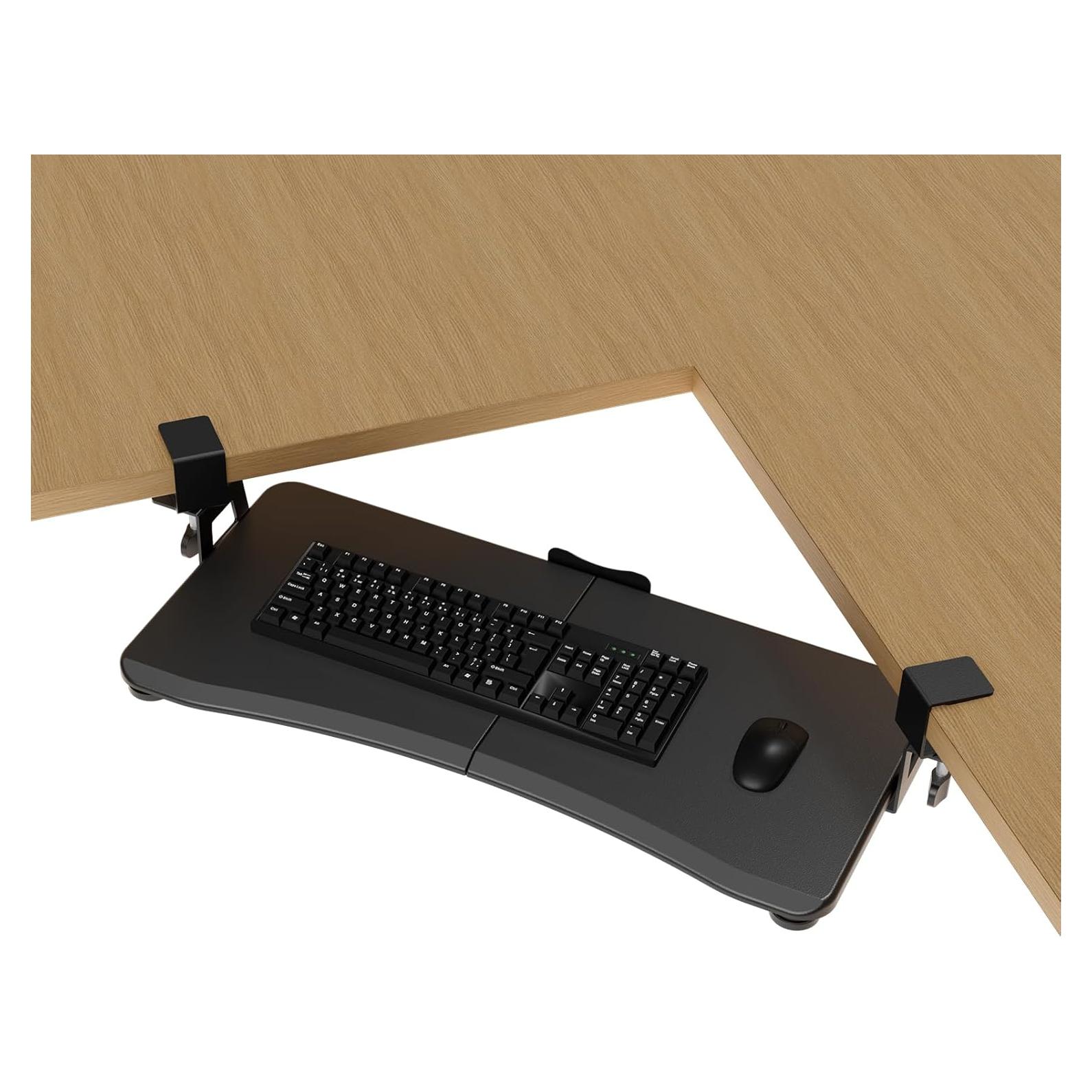 Bandeja de Teclado Bajo Escritorio Suptek 65 cm Ajustable