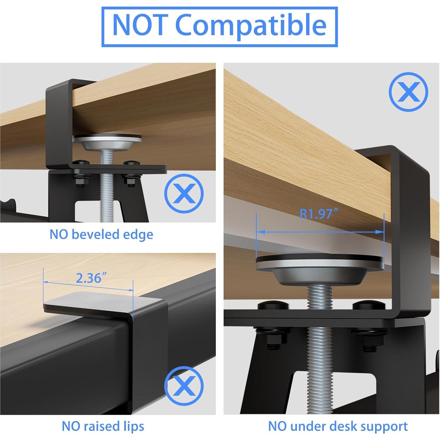 Bandeja de Teclado Bajo Escritorio Suptek 65 cm Ajustable