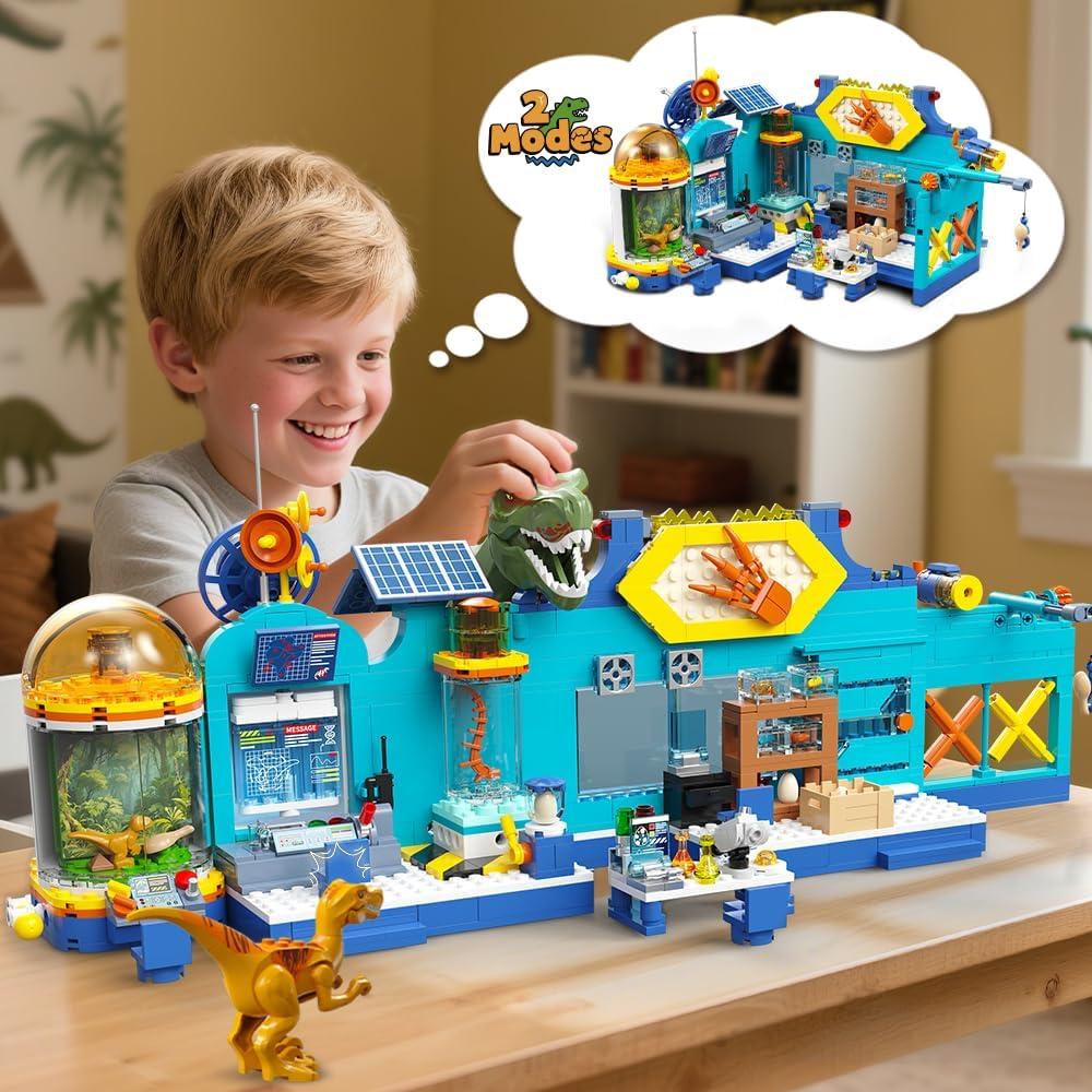 Set de Construcción Dinosaurios HOGOKIDS 837PCS con Luz LED