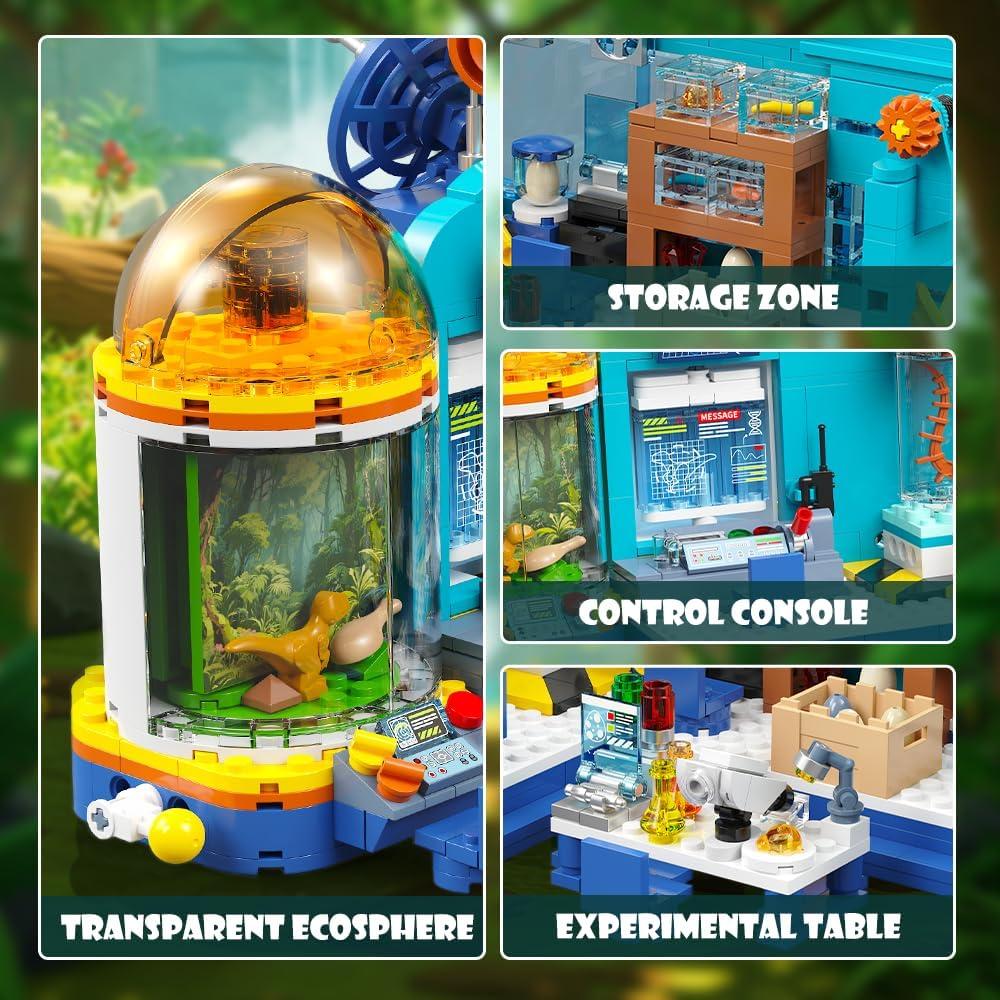 Set de Construcción Dinosaurios HOGOKIDS 837PCS con Luz LED