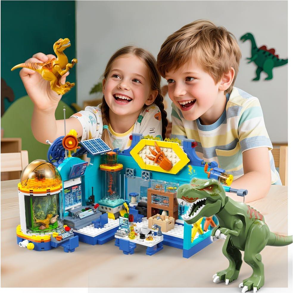 Set de Construcción Dinosaurios HOGOKIDS 837PCS con Luz LED
