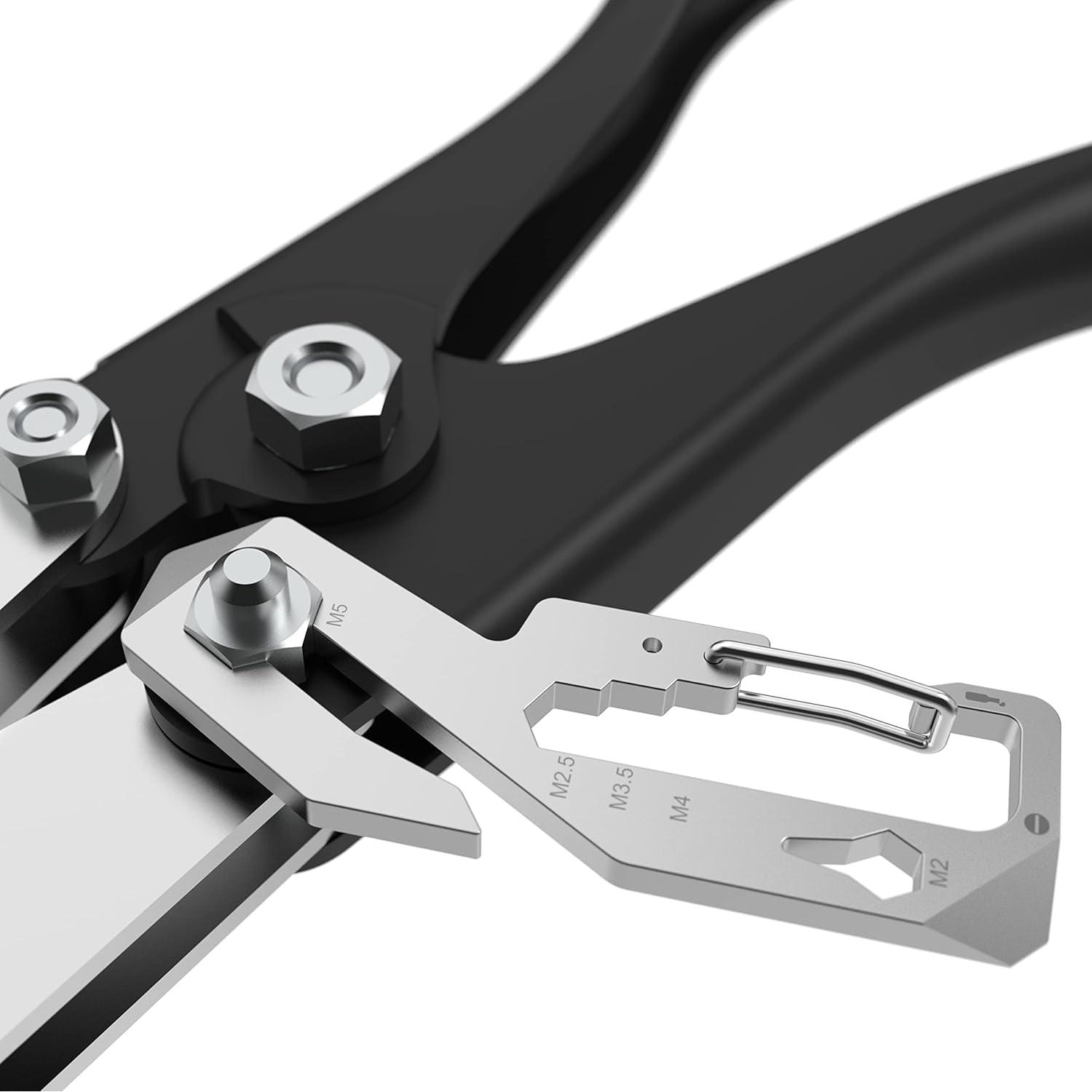 Generic 11 in 1 Multi Functional Keychain, Multi-Tool Keychain, Multi Tool, Alloy Steel Handle, Alloy Steel Body