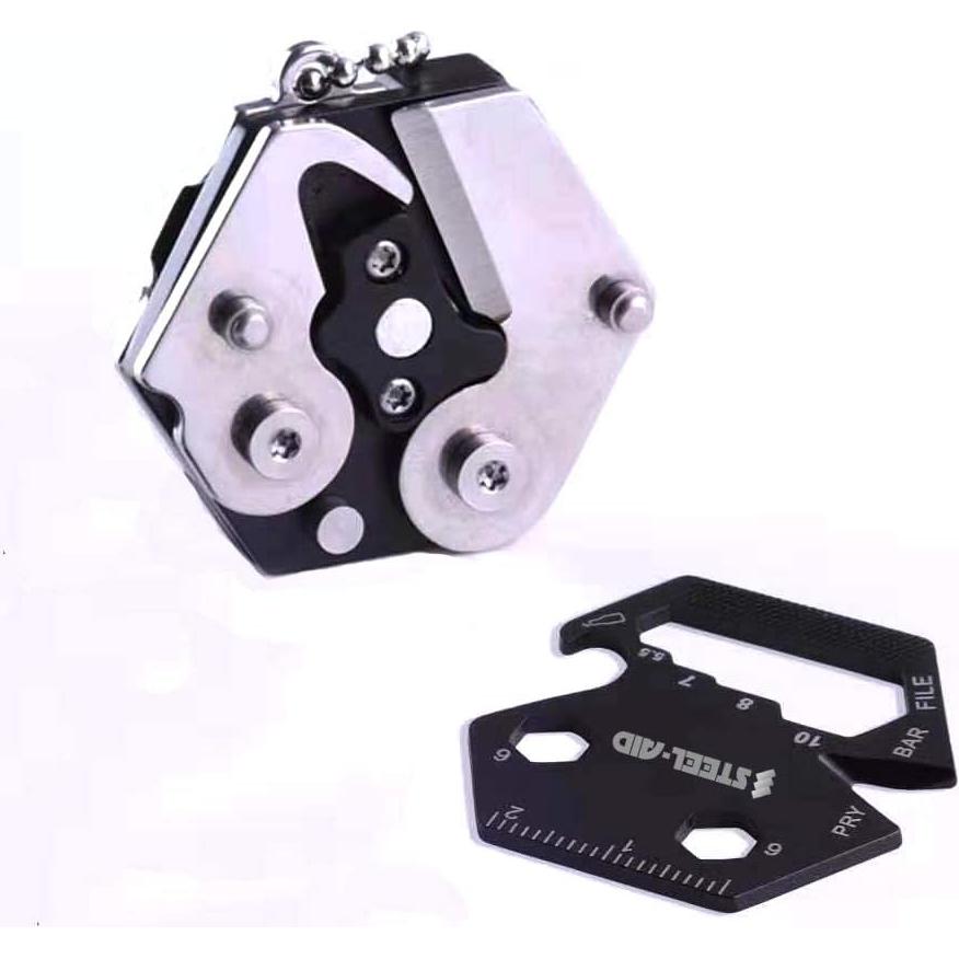 Kit Multiherramienta Steelaid - Llave de Cadena Plegable 38mm